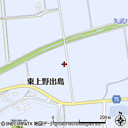 福島県白河市東上野出島鶴蒔田周辺の地図