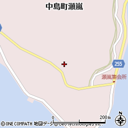 石川県七尾市中島町瀬嵐オ周辺の地図