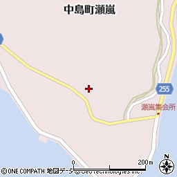 石川県七尾市中島町瀬嵐（オ）周辺の地図