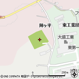 福島県白河市東釜子陣ヶ平2-1周辺の地図