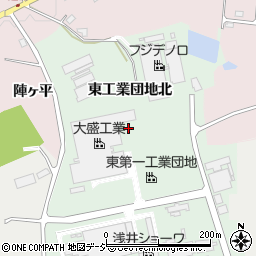 福島県白河市東工業団地北周辺の地図