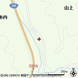 福島県石川郡古殿町山上水ノ木内周辺の地図