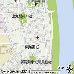 新潟県上越市東城町3丁目周辺の地図