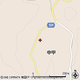 新潟県十日町市申甲周辺の地図