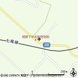 石川県七尾市中島町中島（丁）周辺の地図