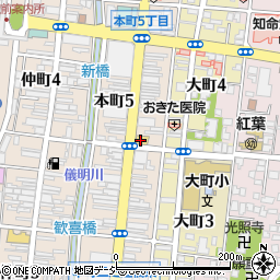 有限会社上越紺太　高田本店周辺の地図