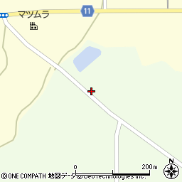 福島県白河市東栃本桝形周辺の地図