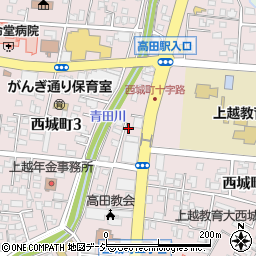 新潟県上越市西城町周辺の地図
