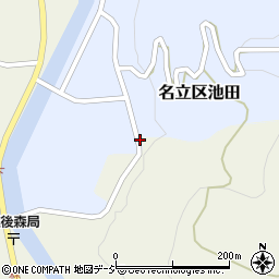 新潟県上越市名立区池田周辺の地図