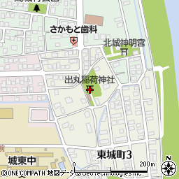 出丸稲荷神社周辺の地図
