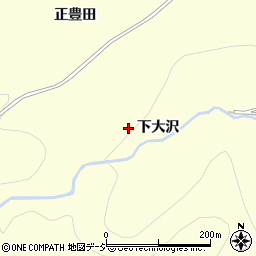 福島県いわき市小川町西小川下大沢周辺の地図