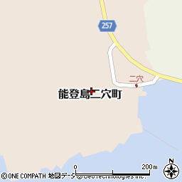 石川県七尾市能登島二穴町イ65周辺の地図