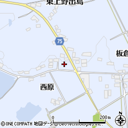福島県白河市東上野出島西原周辺の地図