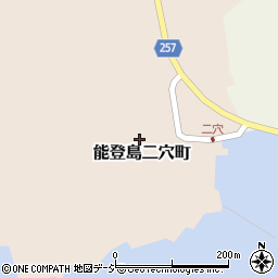 石川県七尾市能登島二穴町イ68周辺の地図