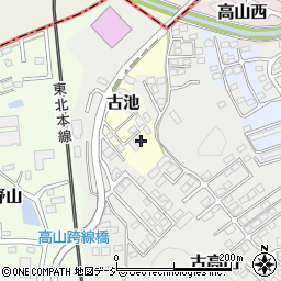 福島県白河市古池4-10周辺の地図