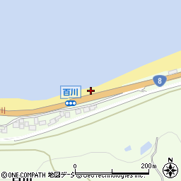 百川海水浴場周辺の地図