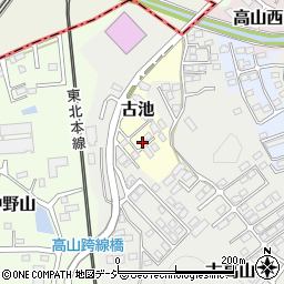 福島県白河市古池4周辺の地図