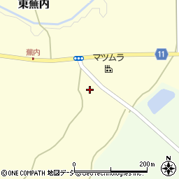 福島県白河市東蕪内冬住周辺の地図