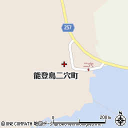 石川県七尾市能登島二穴町イ77周辺の地図