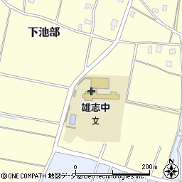 市立雄志中学校周辺の地図