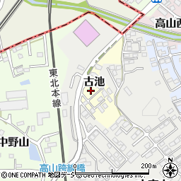 福島県白河市古池4-3周辺の地図