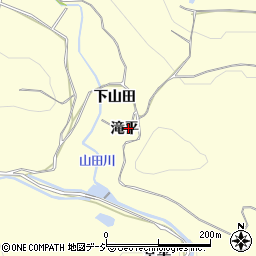 福島県いわき市小川町西小川滝平周辺の地図