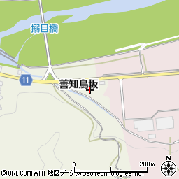 福島県白河市大善知鳥坂周辺の地図
