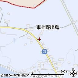 福島県白河市東上野出島大山周辺の地図