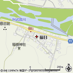 福島県白河市大搦目周辺の地図