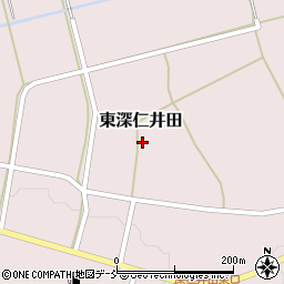 福島県白河市東深仁井田周辺の地図