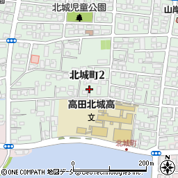 新潟県上越市北城町2丁目周辺の地図