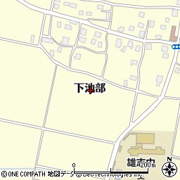 新潟県上越市下池部周辺の地図