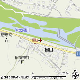 福島県白河市大搦目向周辺の地図