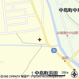 石川県七尾市中島町浜田（ソ）周辺の地図