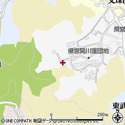 福島県白河市関川窪周辺の地図