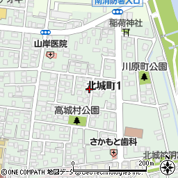 新潟県上越市北城町1丁目周辺の地図