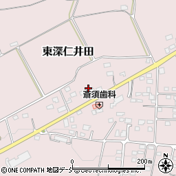 福島県白河市東深仁井田道山下周辺の地図