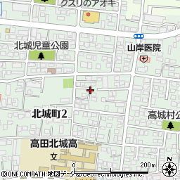 新潟県上越市北城町周辺の地図