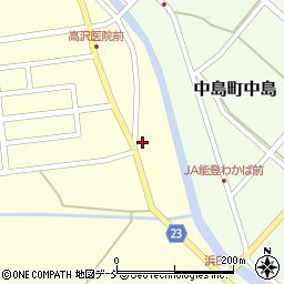 石川県七尾市中島町浜田レ周辺の地図