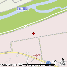 福島県白河市双石大門周辺の地図