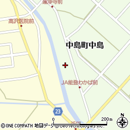石川県七尾市中島町中島甲周辺の地図