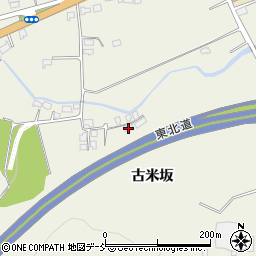福島県西白河郡西郷村小田倉古米坂周辺の地図