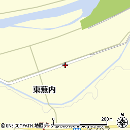 福島県白河市東蕪内中川周辺の地図