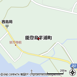 石川県七尾市能登島半浦町周辺の地図