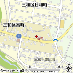 新潟県上越市三和区番町周辺の地図