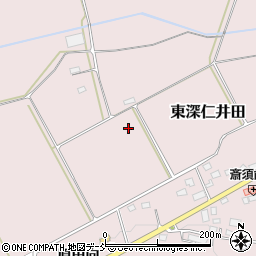 福島県白河市東深仁井田（東新田）周辺の地図