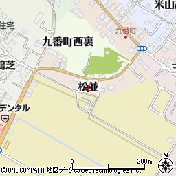 〒961-0873 福島県白河市松並の地図