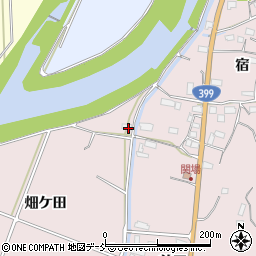 福島県いわき市小川町関場川原周辺の地図