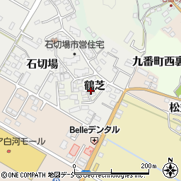 福島県白河市鶴芝周辺の地図