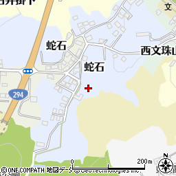 福島県白河市蛇石周辺の地図
